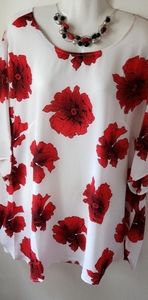 Red poppy top
